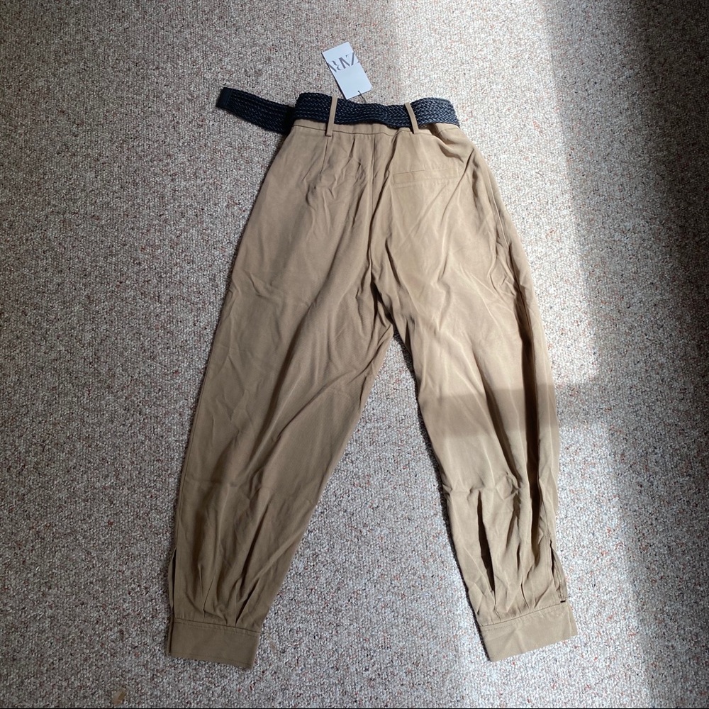 Zara Belted Pleated Pants - Picture 8 of 8